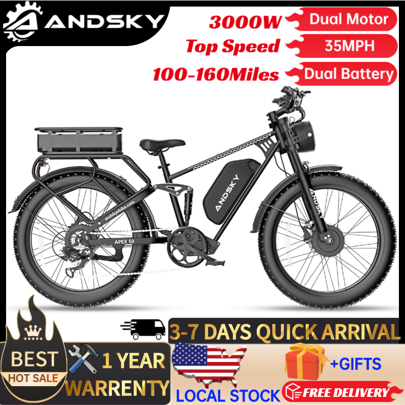 Torque Sensor Mid Drive Motor Kit - 앤드스카이 에이펙스50 AWD 전기 자전거 3000W