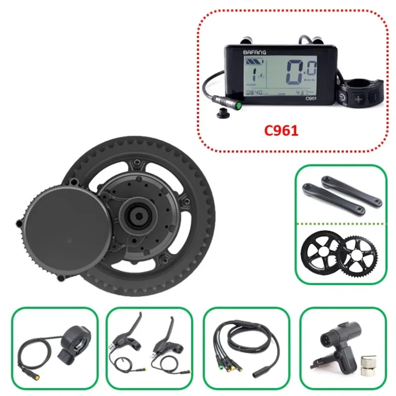 G340 미드 드라이브 모터 키트, C961 디스플레이 - Mid Drive Conversion Kit 1000W 리뷰 및 가격