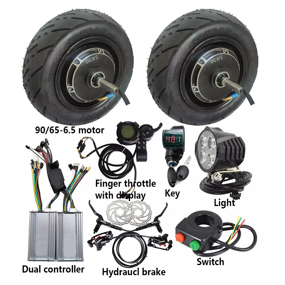 11륜 허브 듀얼 모터 스쿠터용 48V 2000w 전기 - Dual Motor Ebike Kit 2000W 리뷰 및 가격