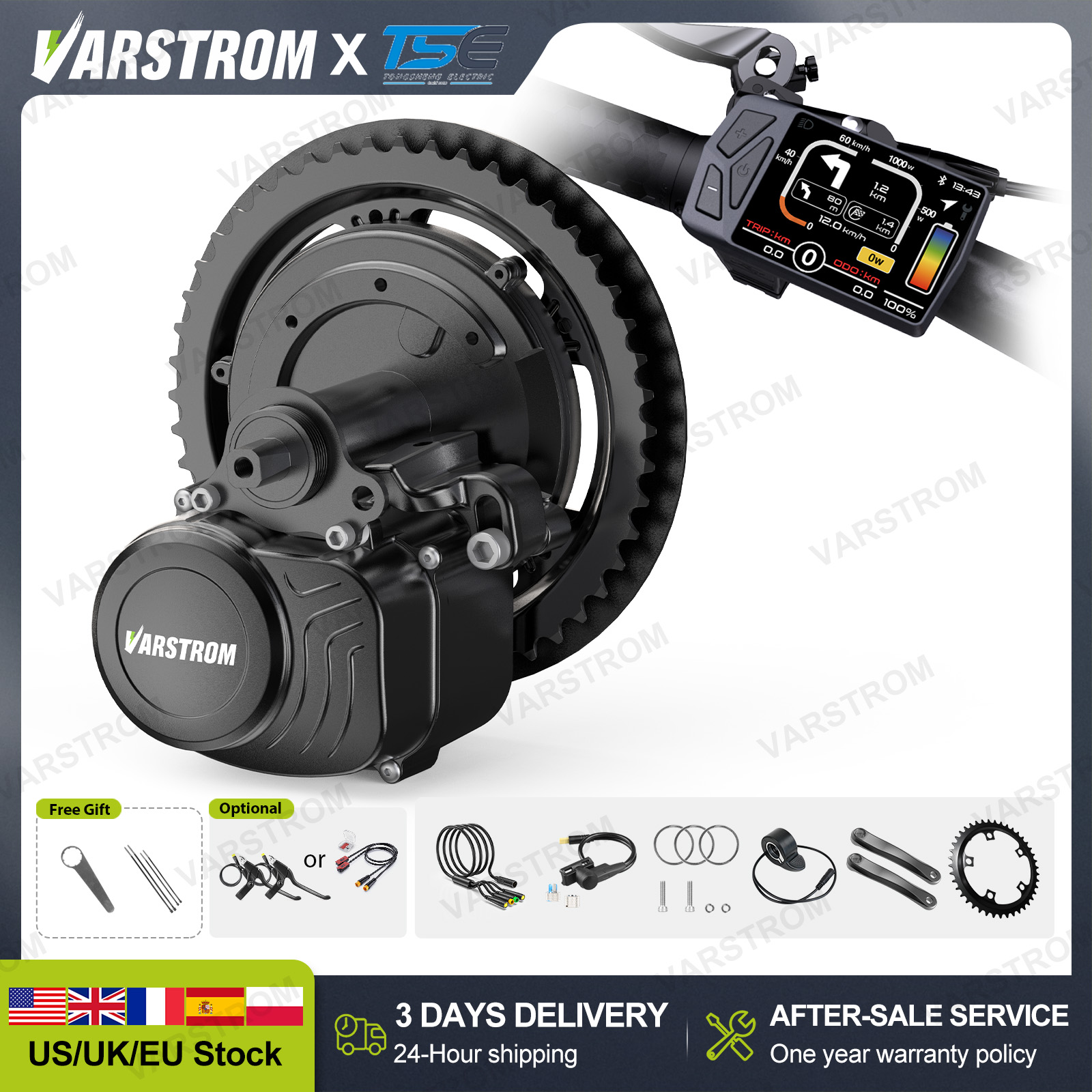 [미국 주식] 통셩 48V 500W 750W 1000W - Side Hung Mid Drive Motor Kit 리뷰 및 가격