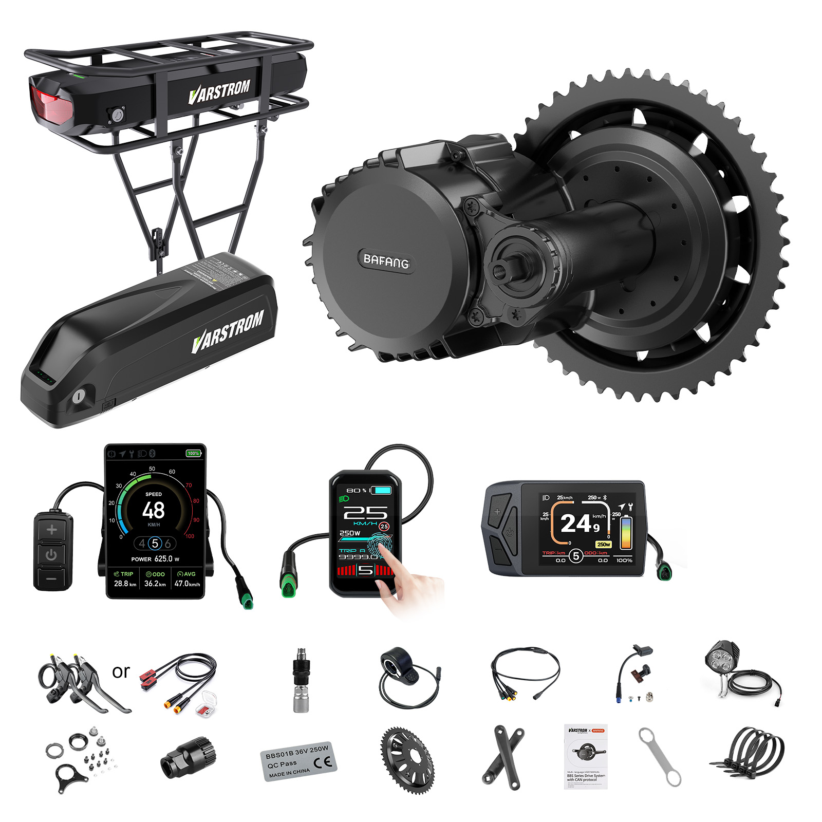 [미국 배송] 바팡 모터 750W 48V 미드 드라이브 - Torque Sensor Mid Drive Motor Kit 리뷰 및 가격